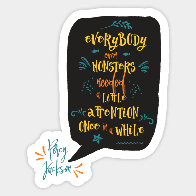 Everybody Even Monsters Sticker by literarylifestylecompany